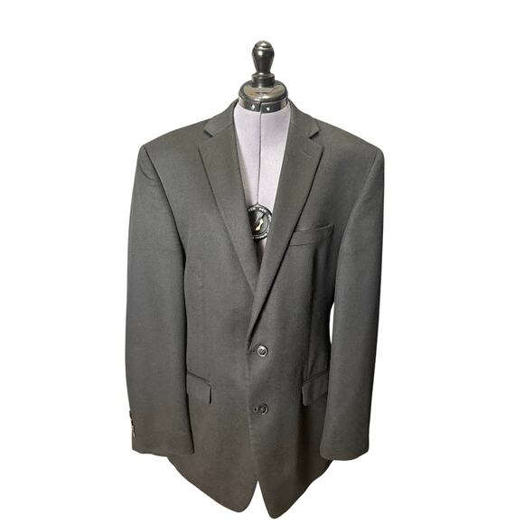 Calvin Klein Black Cashmere Blazer Men’s 42L 100% Cashmere Sport Coat